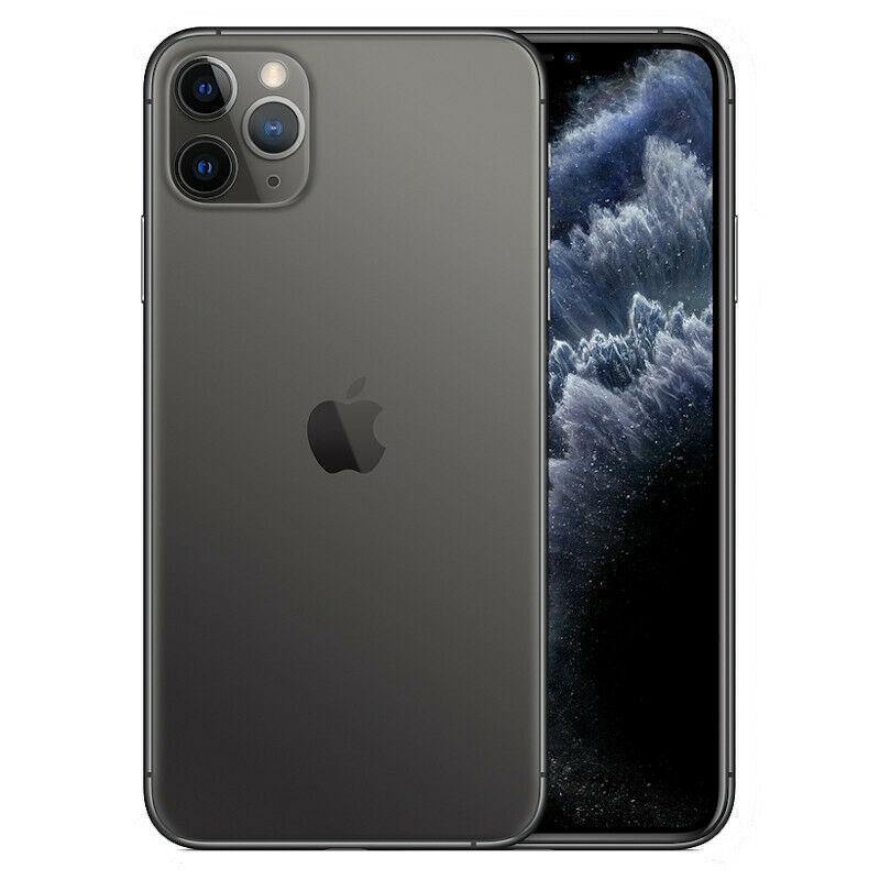 Unlocked iPhone 11 Pro Max Refurbished Used Apple Phone Space Gray 64GB Good Condition Plug Tech